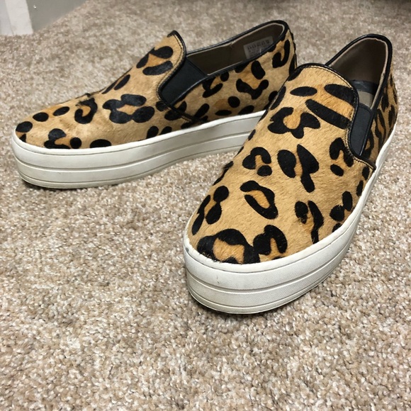 skechers leopard slip ons